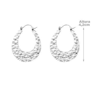 Argola de Prata Trabalhada - 45274