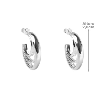 Argola de Prata Lisa