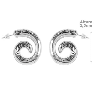 Argola de Prata Trabalhada