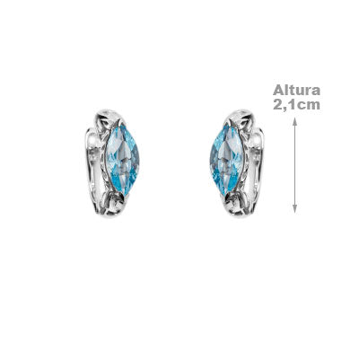 Argola de Prata com Topázio