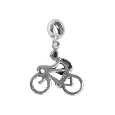 Berloque de Prata Ciclista