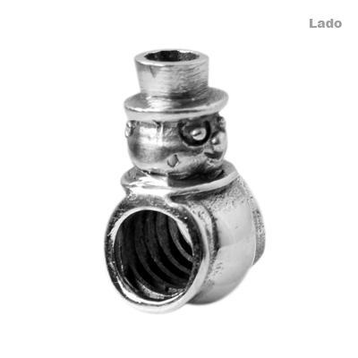 Berloque de Prata Boneco de Neve