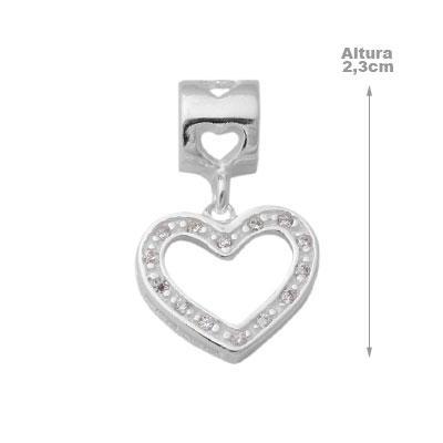 Berloque de Prata Coração