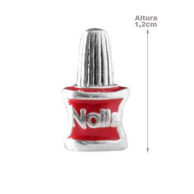 Berloque de Prata Vidro de Esmalte