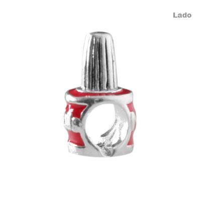 Berloque de Prata Vidro de Esmalte