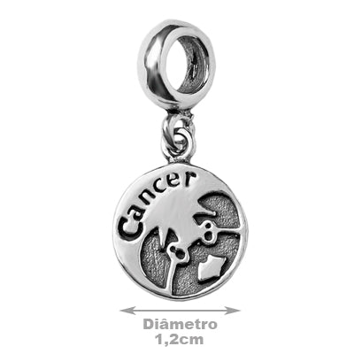 Berloque de Prata Signo de Câncer