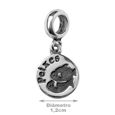 Berloque de Prata Signo de Peixes - 35941