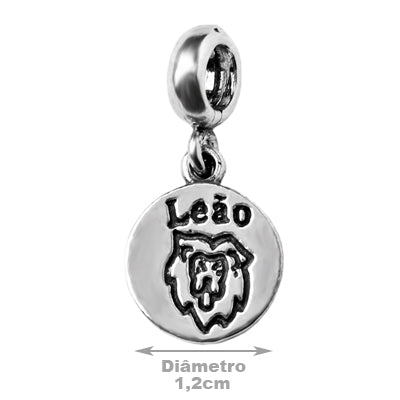 Berloque de Prata Signo de Leão
