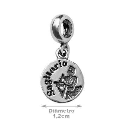 Berloque de Prata Signo de Sagitário