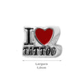 Berloque de Prata I Love Tattoo