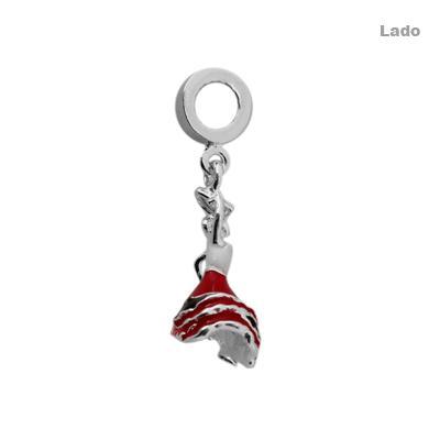 Berloque de Prata Flamenco (Pulseira Memories)