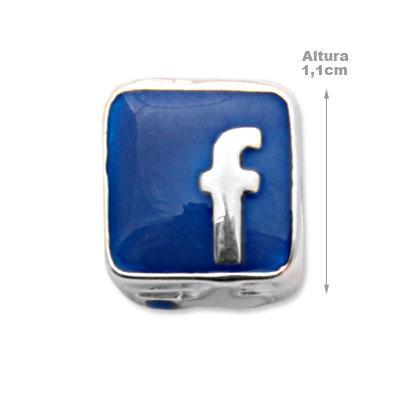 Berloque de Prata Facebook
