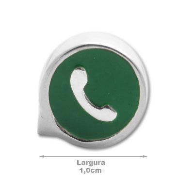 Berloque de Prata WhatsApp