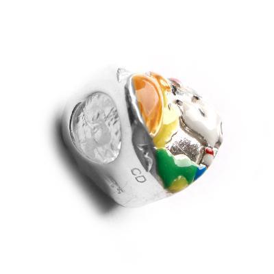Berloque de Prata Snoopy. 