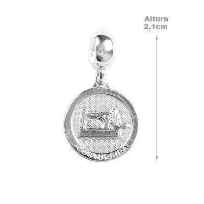 Berloque de Prata Costureira