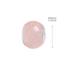 Berloque de Prata com Quartzo Rosa - 49633