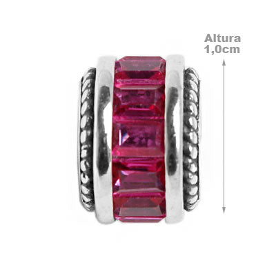Berloque de Prata com Zircônia