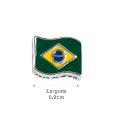 Berloque de Prata Brasil