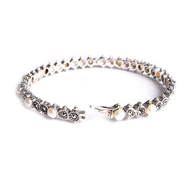 Bracelete de Prata com Pérola