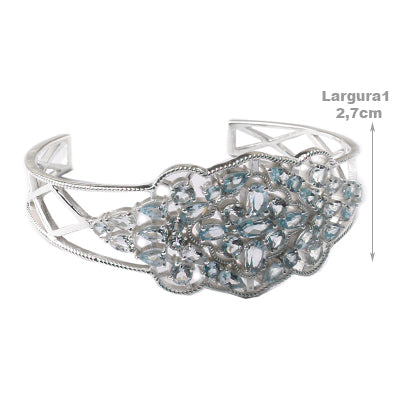 Bracelete de Prata com Topázio 