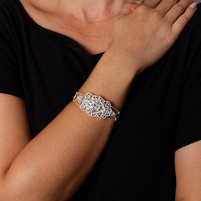Bracelete de Prata com Topázio 
