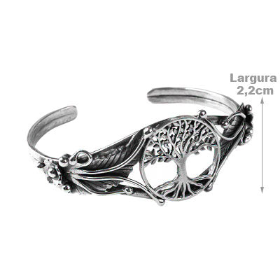 Bracelete de Prata Árvore da Vida