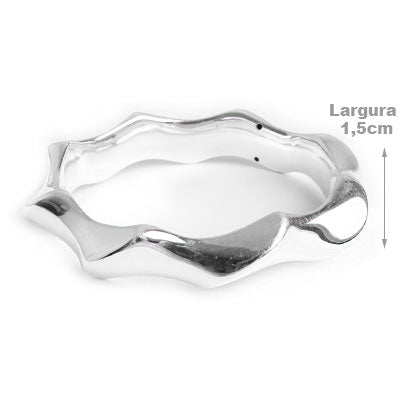Bracelete de Prata Trabalhado