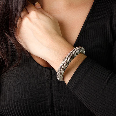 Bracelete de Prata Trabalhado 