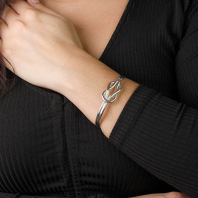 Bracelete de Prata Nó