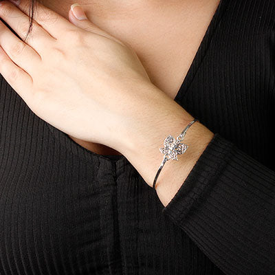 Bracelete de Prata Borboleta