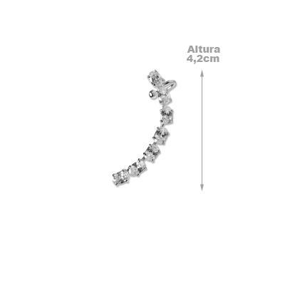 Brinco de Prata Contorno de Orelha (Ear Cuff).
