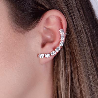 Brinco de Prata Contorno de Orelha (Ear Cuff).