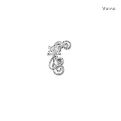 Brinco de Prata Contorno de Orelha (Ear Cuff).