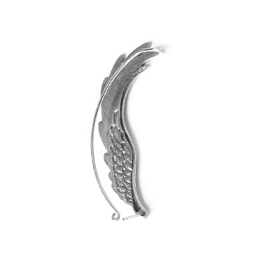 Brinco de Prata Contorno de Orelha (Ear Cuff) de Asas. 