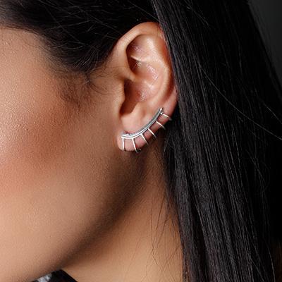 Brinco de Prata Liso (Ear Cuff)
