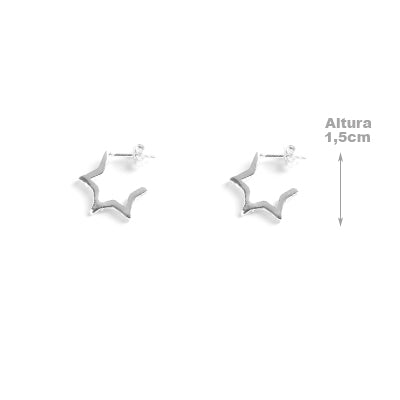 Argola de Prata Estrela