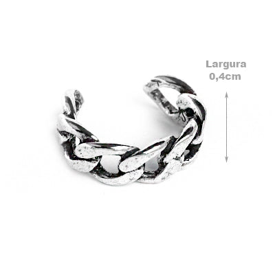 Piercing de Prata Pressão para Orelha