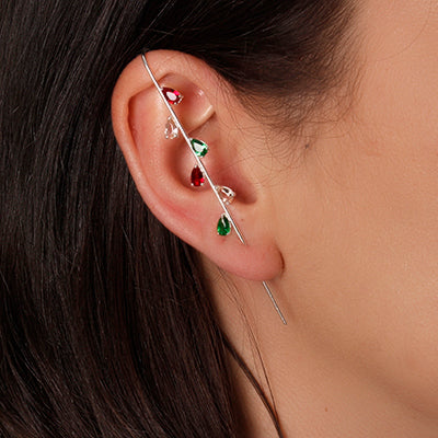 Brinco de Prata Contorno de Orelha(Ear Cuff) 