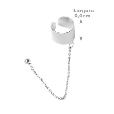 Brinco de Prata Liso
