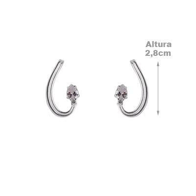 Brinco de Prata Ear Hook 