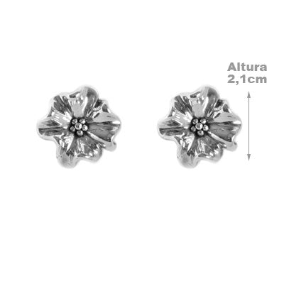Brinco de Prata Flor 