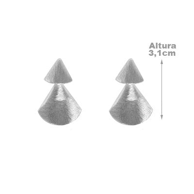 Brinco de Prata Acetinado