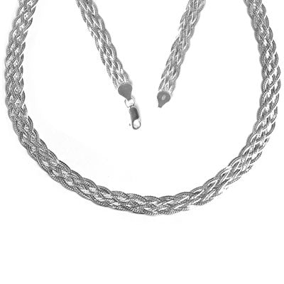 Gargantilha de Prata Trabalhada - 50234