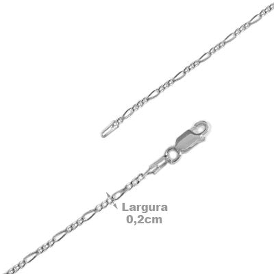 Corrente de Prata em Elos 