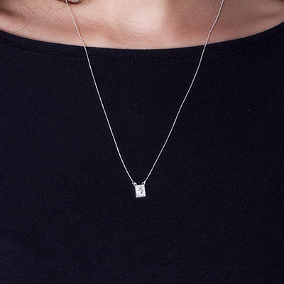 Escapulário de Prata Sagrado Coração de Jesus