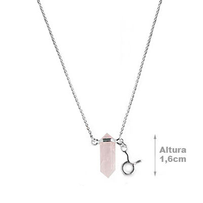 Gargantilha de Prata Signo de Touro com Pedra.