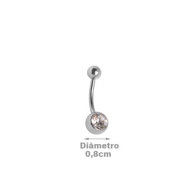 Piercing de Umbigo Aço Cirúrgico.