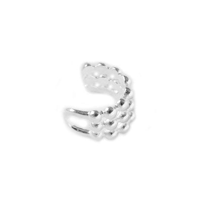 Piercing de Prata Pressão para Orelha.