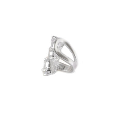 Piercing de Prata Pressão para Orelha.