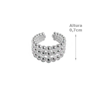 Piercing de Prata Pressão para Orelha